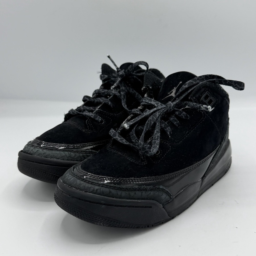 Jordan 3 Retro Black Cat Kids Sneakers Black DM0966-001 Size 1.5Y